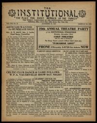 Institutional Vol. XIX No. 12