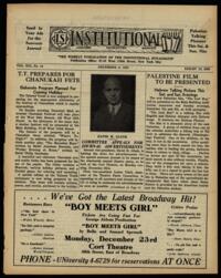 Institutional Vol. XIX No. 14