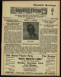 Institutional Vol. XIX No. 16
