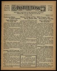 Institutional Vol. XIX No. 20