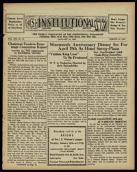 Institutional Vol. XIX No. 21