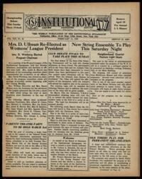 Institutional Vol. XIX No. 24