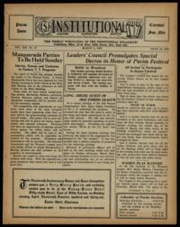 Institutional Vol. XIX No. 27