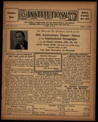 Institutional Vol. XIX No. 31