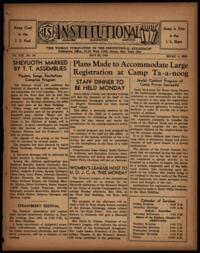 Institutional Vol. XIX No. 38