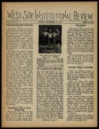 West Side Institutional Review Vol. I No. 08