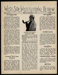 West Side Institutional Review Vol. I No. 09