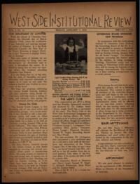 West Side Institutional Review Vol. I No. 10