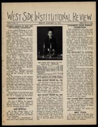 West Side Institutional Review Vol. I No. 11
