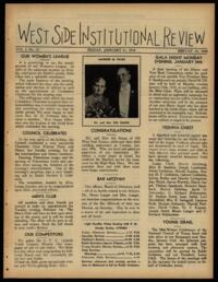 West Side Institutional Review Vol. I No. 12
