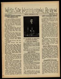 West Side Institutional Review Vol. I No. 13