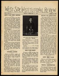 West Side Institutional Review Vol. I No. 15