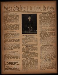 West Side Institutional Review Vol. I No. 17