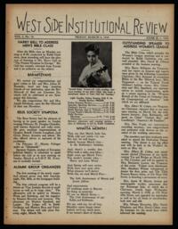 West Side Institutional Review Vol. I No. 18