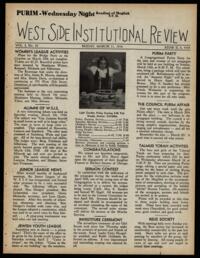 West Side Institutional Review Vol. I No. 19
