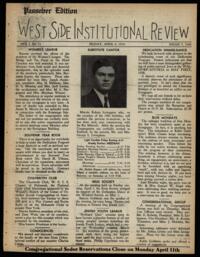 West Side Institutional Review Vol. I No. 23