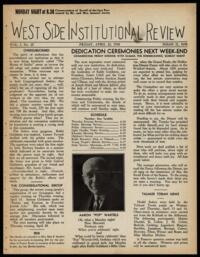 West Side Institutional Review Vol. I No. 25