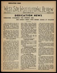 West Side Institutional Review Vol. I No. 26