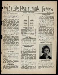 West Side Institutional Review Vol. I No. 32