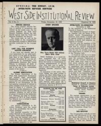 West Side Institutional Review Vol. II No. 11
