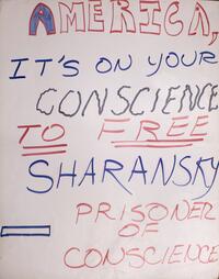 America, it's on your conscience to free Sharansky, Prisoner of Conscience