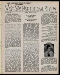 West Side Institutional Review Vol. II No. 20