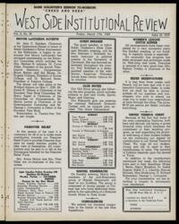 West Side Institutional Review Vol. II No. 28