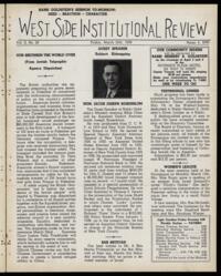 West Side Institutional Review Vol. II No. 29