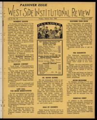 West Side Institutional Review Vol. II No. 30