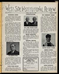 West Side Institutional Review Vol. II No. 31