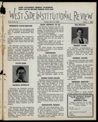 West Side Institutional Review Vol. II No. 37