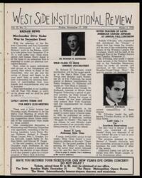 West Side Institutional Review Vol. III No. 11