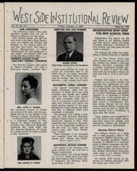 West Side Institutional Review Vol. III No. 18