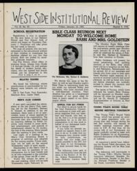 West Side Institutional Review Vol. III No. 20