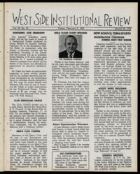 West Side Institutional Review Vol. III No. 22