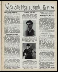 West Side Institutional Review Vol. III No. 24