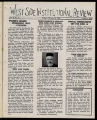West Side Institutional Review Vol. III No. 25