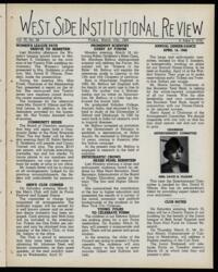 West Side Institutional Review Vol. III No. 28
