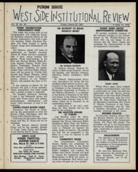 West Side Institutional Review Vol. III No. 29