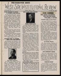 West Side Institutional Review Vol. III No. 31