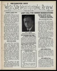 West Side Institutional Review Vol. III No. 32