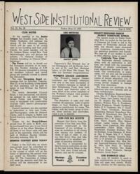 West Side Institutional Review Vol. III No. 36