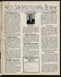 West Side Institutional Review Vol. III No. 39