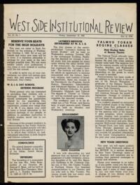 West Side Institutional Review Vol. IV No. 01