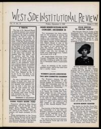 West Side Institutional Review Vol. IV No. 13