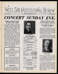 West Side Institutional Review Vol. IV No. 15