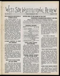 West Side Institutional Review Vol. IV No. 16