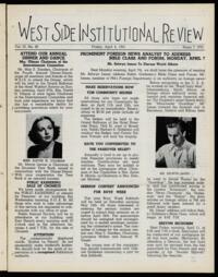 West Side Institutional Review Vol. IV No. 30