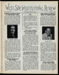 West Side Institutional Review Vol. IV No. 32