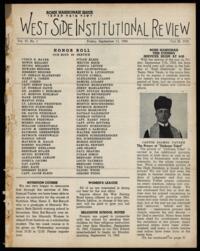 West Side Institutional Review Vol. VI No. 01
